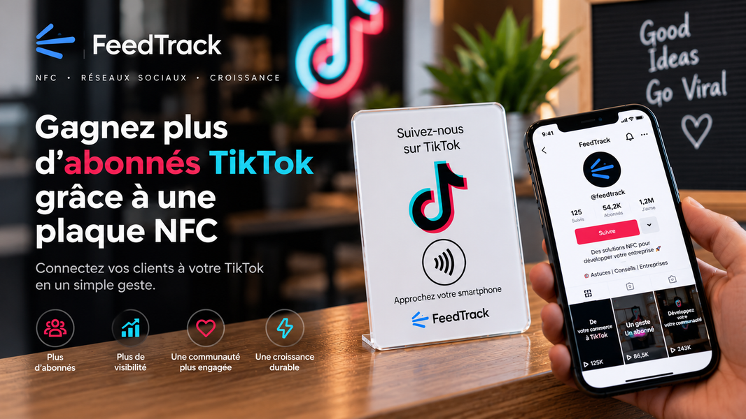 Comment gagner plus d’abonnés TikTok grâce à une plaque NFC ?