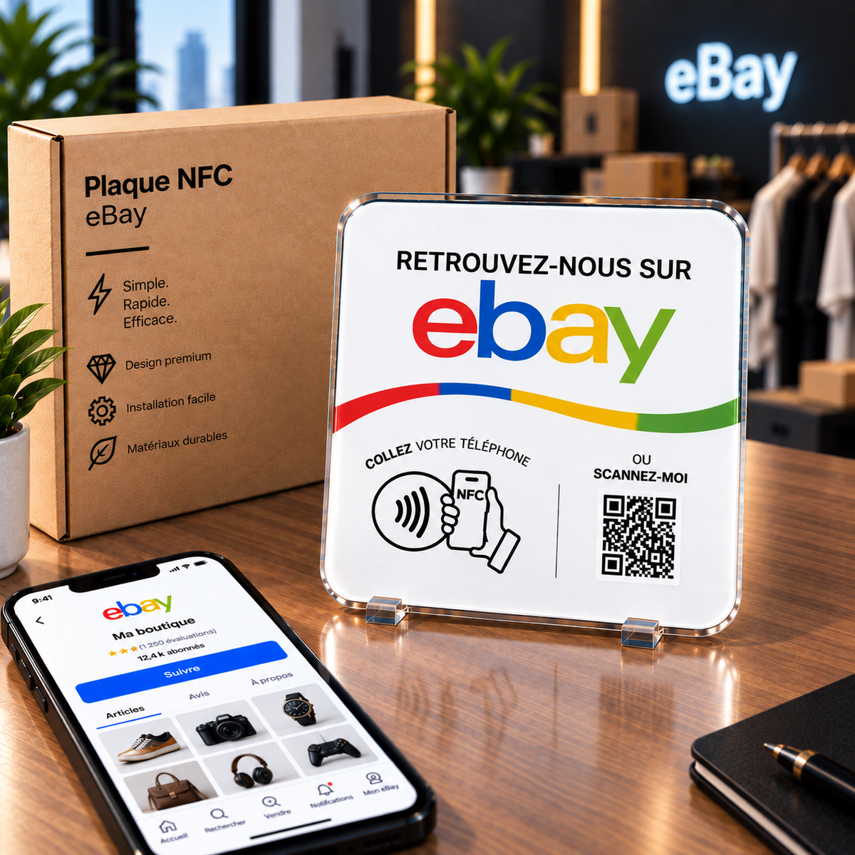 Plaque NFC eBay